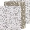 Meyco Hydrofiele Washandjes 3-pack Cheetah - Taupe