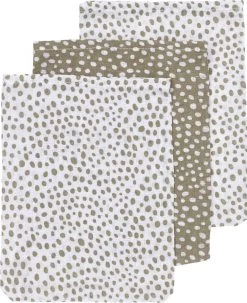 Meyco Hydrofiele Washandjes 3-pack Cheetah - Taupe