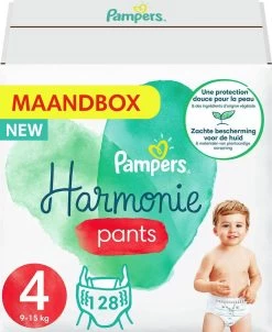 Pampers® Pampers Harmonie Pants Maat 4 (9kg-15kg) - Mega Pack 2 X 64 Luierbroekjes -Babyartikelen Winkel 980x1200 2