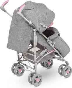 Lionelo Irma - Buggy - Wandelwagen- Lichte 7kg - Tot 15 Kg - Geveerde Wielen - 360° - Tot 5 Jaar - Opbergmand - Verstelbare Handgreep - Snel Inklapsysteem - Compact Formaat -Babyartikelen Winkel 985x1200 2