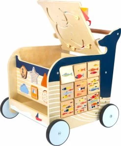 Baby Walvis Loopwagen - Houten Speelgoed Vanaf 1 Jaar -Babyartikelen Winkel 993x1200